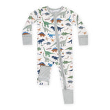 Angel Dear 2 Way Zipper Convertible Romper ~ Washy Dinos
