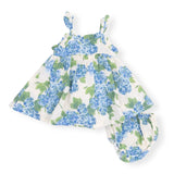 Angel Dear Ruffle Sundress w/ Bloomer ~ Watercolor Hydrangeas