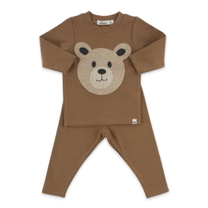 Oh Baby! Bear Face 2pc Set ~ Chocolate