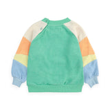 Bobo Choses Baby Color Block Terry Sweatshirt & Joggers Set ~ Light Green