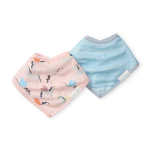 Loulou Lollipop Muslin Bandana Bib Set ~ Unicorn Ballet