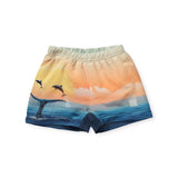 Molo Baby Nemo l/s Rashgaurd & Newton Swim Trunks ~ Ocean Smile