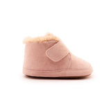 Old Soles Shloofy Fur Lined Boot ~ Powder Pink Suede