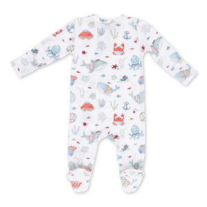 Angel Dear 2 Way Zipper Footie ~ Sailor Sea Creatures