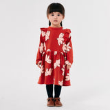 Bobo Choses Freedom Bird Printed Ruffle Dress ~ Red