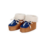 Bobo Choses Baby Beneath The Moon Suede Sherpa Booties ~ Light Brown