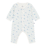 Petit Bateau Fox Print Romper ~ White/Blue