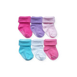 Jefferies Socks Baby Non-Skid Turn Cuff Socks 6pk