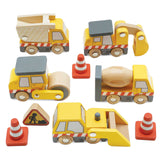 Le Toy Van Construction Vehicles 7pc Set