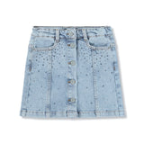 Molo Bera Skirt ~ Rhinestone Denim