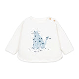 Play Up Baby l/s Cat T-Shirt & Corduroy Pants Set ~ Off-White/Teal