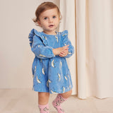 Bobo Choses Baby Beneath The Moon Corduroy Dress ~ Light Blue