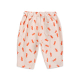 Bobo Choses Baby Softpaw Monster Sweatshirt & Printed Denim Pants Set ~ Off-White/Light Pink