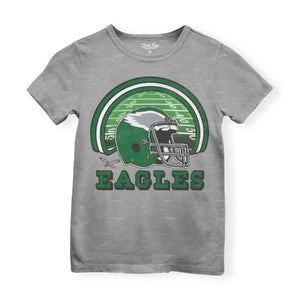 Junk Food Kids Eagles Game Time s/s Tee ~ Heather Grey