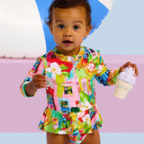 Seafolly Baby Printed Flounce Swimsuit ~ Cuba Multi