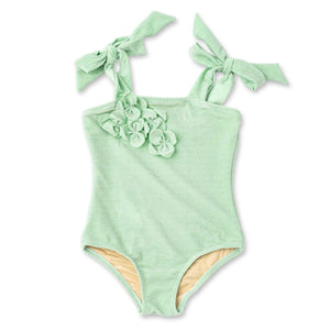 Shade Critters Shimmer Flowers Swimsuit ~ Mint