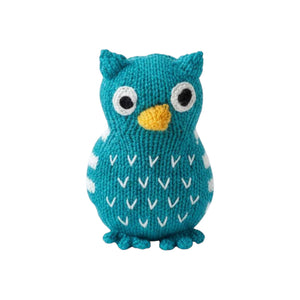 Estella Knit Baby Rattle ~ Morty the Owl