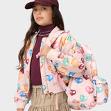 Molo Hedia Bomber Jacket ~ Colourful Hearts