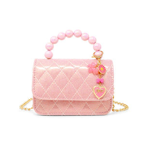 Tiny Treats Quilted BFF Charm Blossom Pearl Handbag