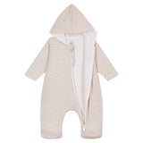 Petit Bateau Padded Hooded Bunting ~ Oatmeal