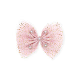 Bari Lynn Star Print Tulle w/ Crystal Star Charms Hair Clip