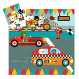 Djeco Racecar Mini Silhouette Puzzle
