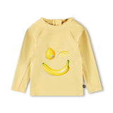 Molo Baby Nemo l/s Rashgaurd & Newton Swim Trunks Set ~ Happy Fruits/Lemon Banana
