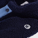 Petit Bateau Baby Sherpa Jacket ~ Navy Multi