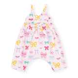 Angel Dear Muslin Tie Back Romper ~ Colorful Bows