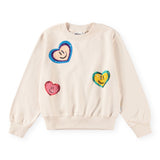 Molo Marge Sweatshirt ~ Sequin Hearts