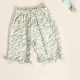 Play Up Baby Zebra Print Sleeveless Woven Top & Pants Set ~ Sage