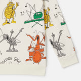 Stella McCartney Boys Bug Band Sweatshirt ~ Cream Multi