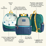 State Bags Kane Backpack ~ Navy/Neon