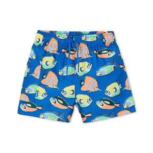 Mayoral Boys Printed Swim Trunks ~ Blue