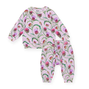 Molo Baby Disc Sweatshirt & Sona Sweatpants Set ~ Artichoke Mini