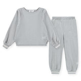 Molo Marina Sweatshirt & Alexandria Sweatpants Set 7-12 ~ Grey Melange
