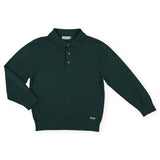 Mayoral Boys l/s Knit Polo ~ Alpine Green