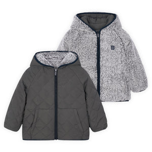 Mayoral Boys Reversible Sherpa Lined Jacket ~ Blackboard