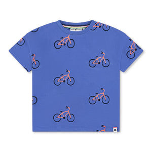 Babyface Boys Bicycle Print s/s T-Shirt ~ Royal