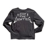 Rowdy Sprout Baby Metallica Ride the Lightening l/s Tee ~ Washed Black