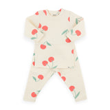 Oh Baby! Cherries Print 2pc Set ~ Milk