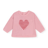 Petit Bateau Baby Heart Graphic Sweatshirt & Pants Set ~ Pink