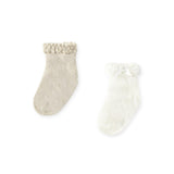 Mayoral Baby Girl Dressy Sock Set ~ Champagne