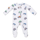 Angel Dear 2 Way Zipper Footie ~ Monster Trucks
