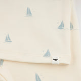 Oh Baby! Mini Sailboats Print 2pc Set ~ Milk/Sky