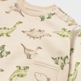 Mayoral Baby Boy Dinos Print Sweatshirt & Sweatpants Set ~ Light Taupe