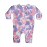 Baby Steps Tie Dye Zip Footie ~ Matilda