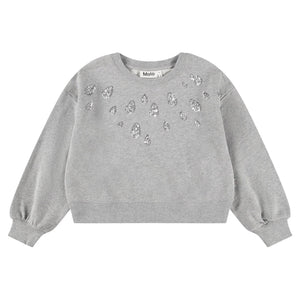 Molo Miki Sweatshirt 7-12 ~ Grey Melange