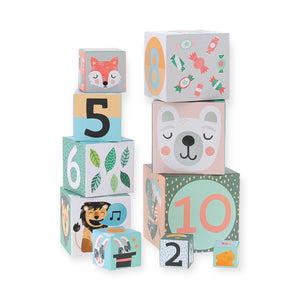 Vilac Michelle Carlslund Animals Nesting & Stacking Cubes