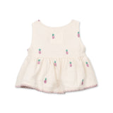 Play Up Baby Pineapple Print Woven Sleeveless Top & Pants Set ~ Natural